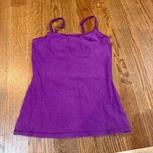 EUC Express Purple Stretch Cami Tank Top | Adjustable Straps Sz S